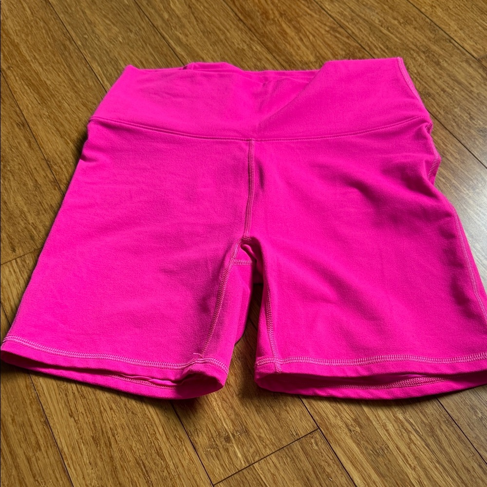 Fabletics Hot Pink Bike Shorts